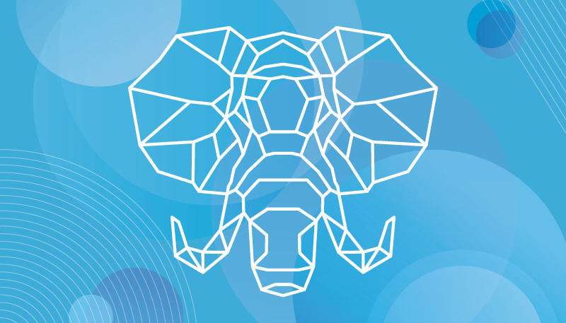 Norsun ääriviivat värikkäällä taustalla skandinaavinen vinyylimat - Tenstickers