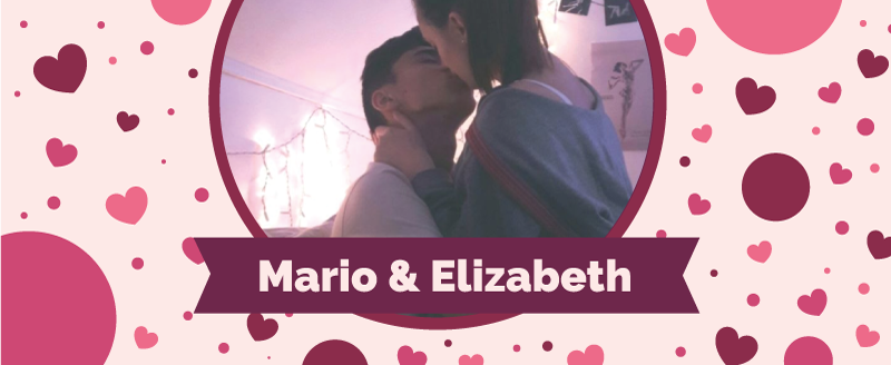 Valokuva sydämillä nimi vinyylimatto - Tenstickers