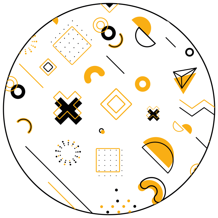 Moderneja matemaattisia muotoja geometrinen vinyylimatto - Tenstickers