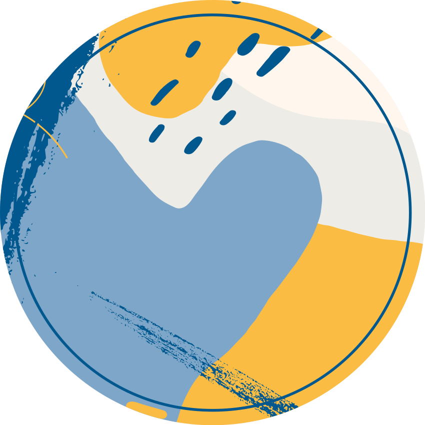 Pyöreä taide kivinen vinyylimatto - Tenstickers