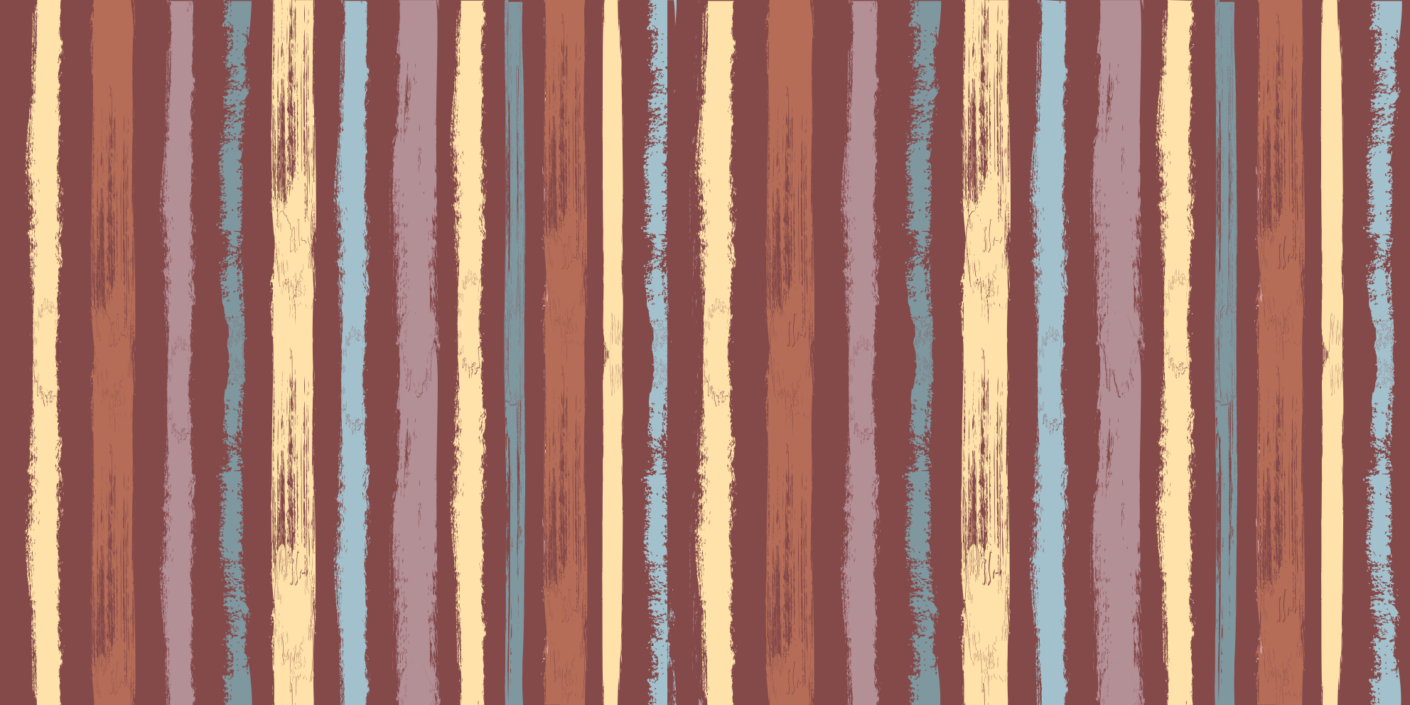 Käsinmaalattu kangasefekti raidallinen vinyylimatto - Tenstickers