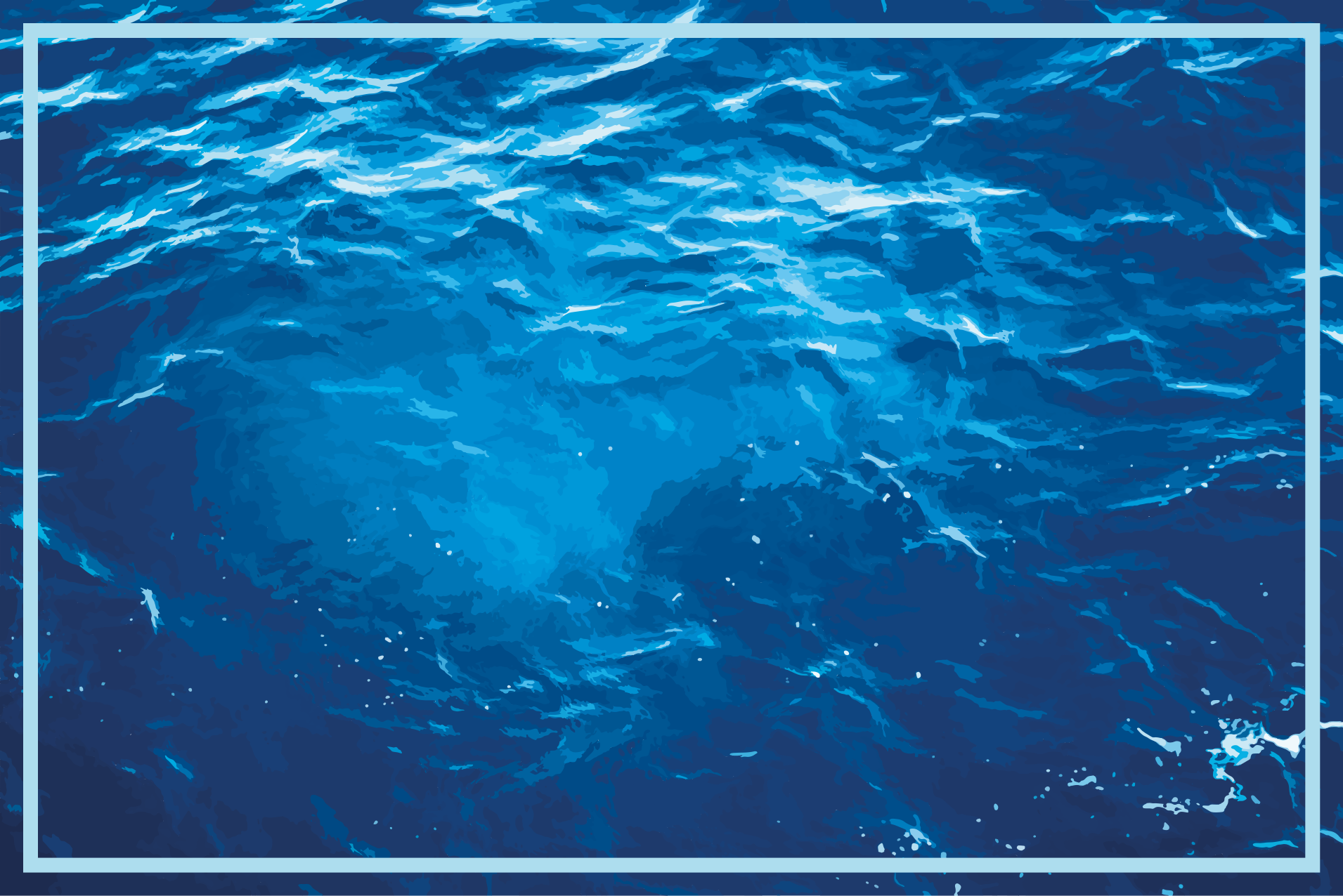 Realistiset meren aallot vinyylimatto - Tenstickers