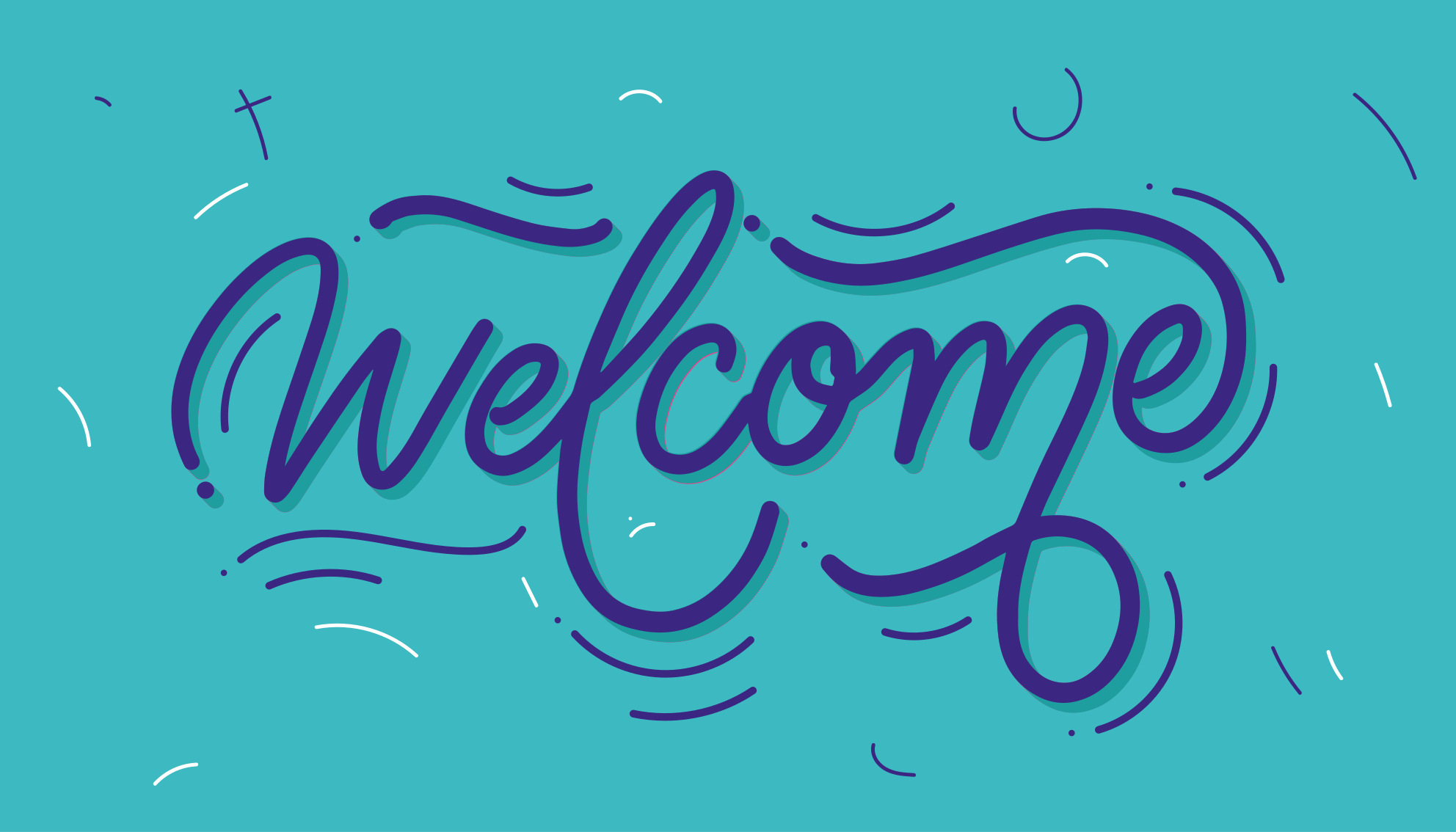 Tervetuloa sininen muotoilu eteisen vinyylimatto - Tenstickers