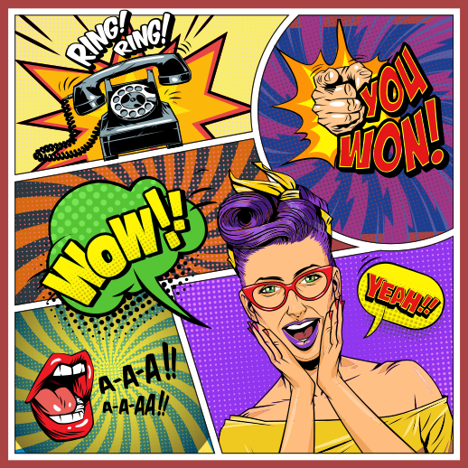 Pop-taiteen ilmaisut vinyylimatto - Tenstickers