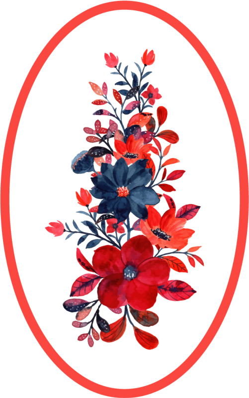 Kukka-asetelma kukat ja kasvit vinyylimatto - Tenstickers