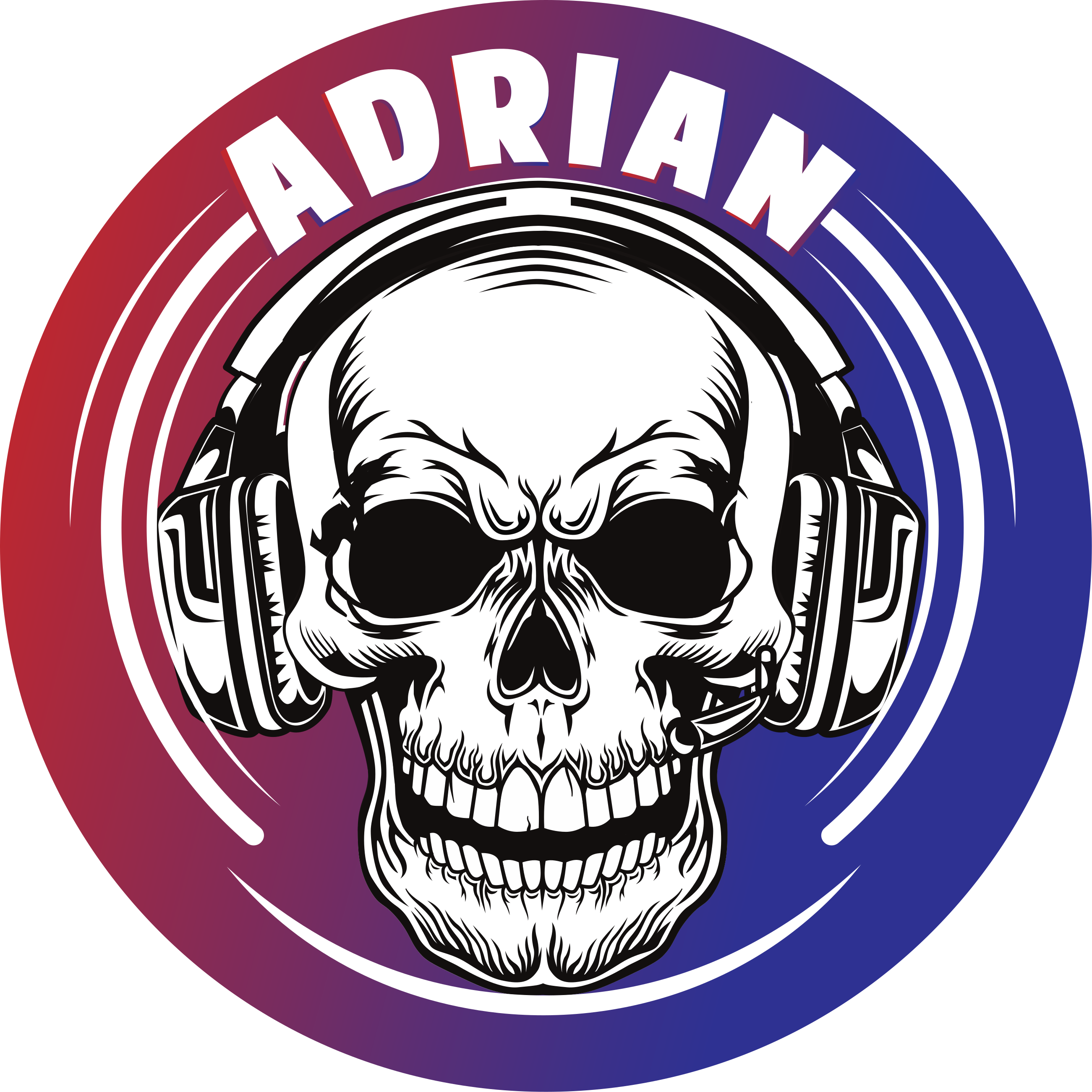 Videopelin kallo-naamio Vinyylimatto makuuhuoneeseen - Tenstickers