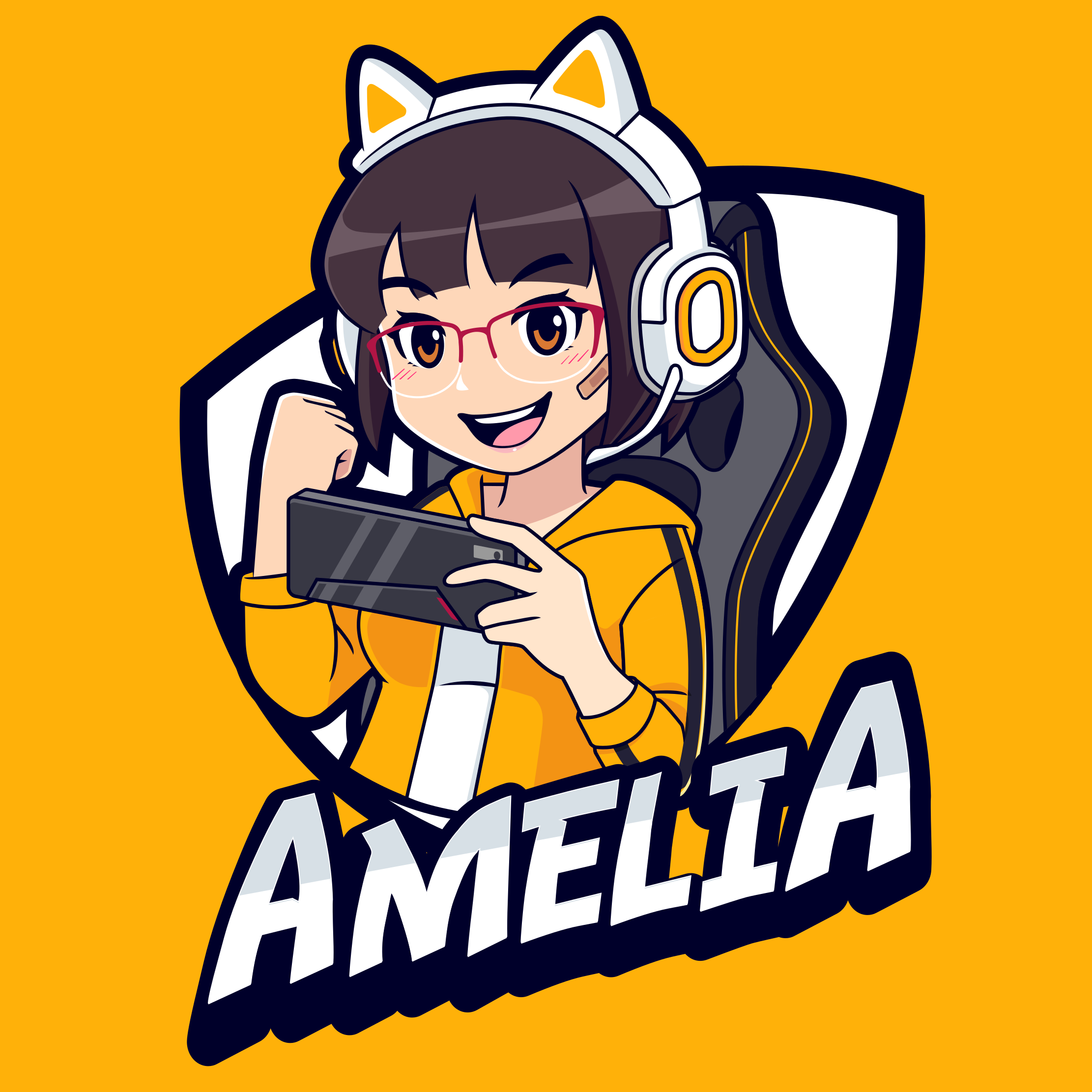 Mukautettu pelimuotokuva teinin vinyylimatto - Tenstickers