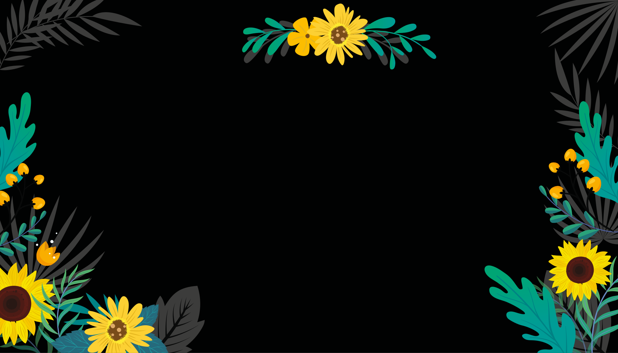 Kirkas kukka-asetelma kukat ja kasvit vinyylimatto - Tenstickers