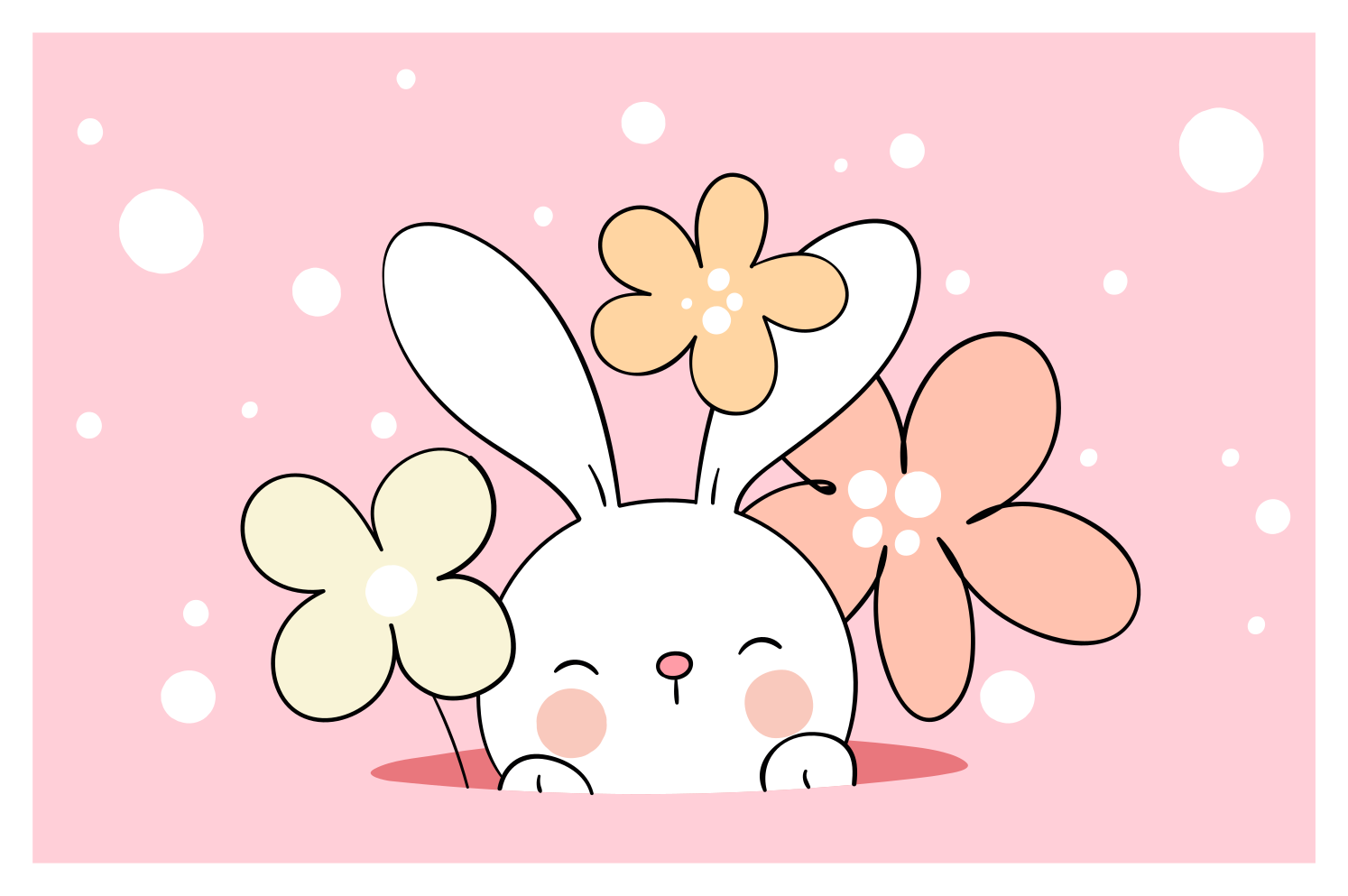 Vauvan pupun kuva lastenhuone vinyylimatto - Tenstickers