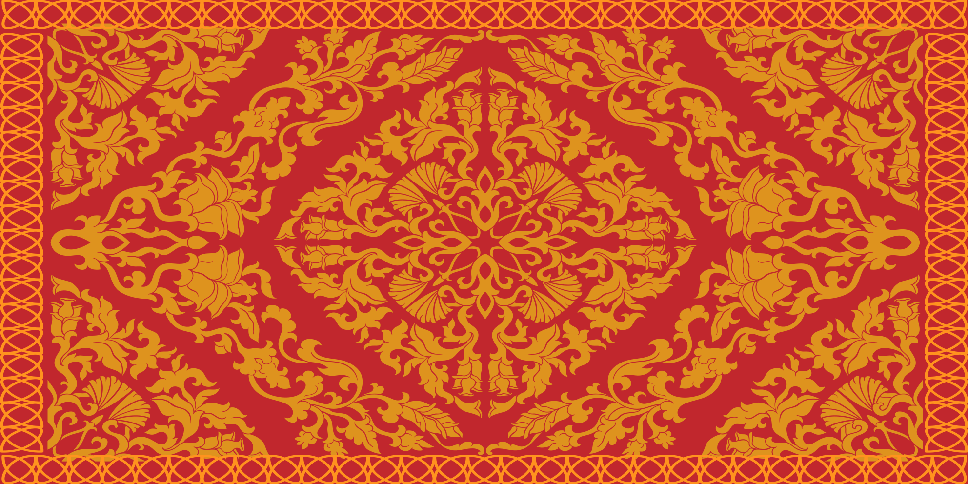 Monimutkainen kukka-elementti mandala vinyylimatto - Tenstickers