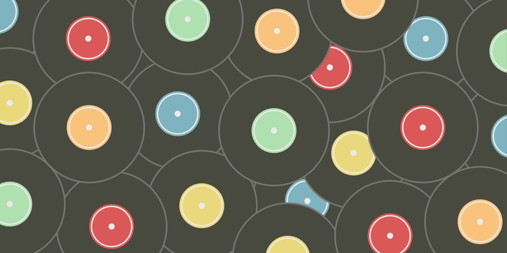 Eloisia vinyylilevyjä teinin vinyylimatto - Tenstickers