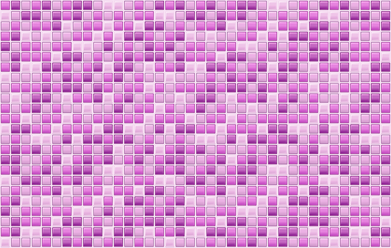 Violetin sävyjä mosaiikki kaakeli vinyylimatto - Tenstickers