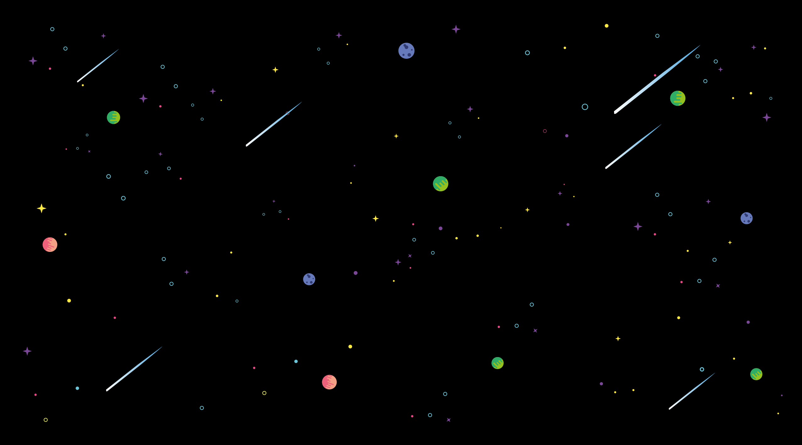 Kosminen tähtitaivas tähti vinyylimatto - Tenstickers