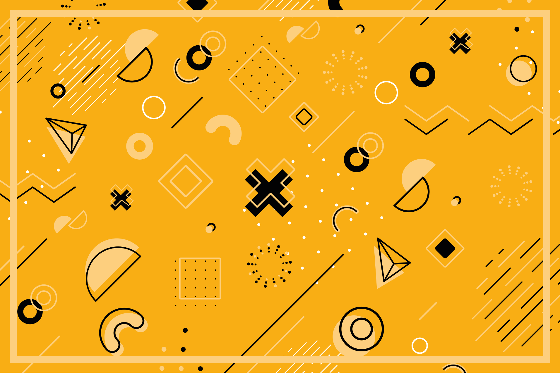 Abstraktien muotojen kuvio geometrinen vinyylimatto - Tenstickers