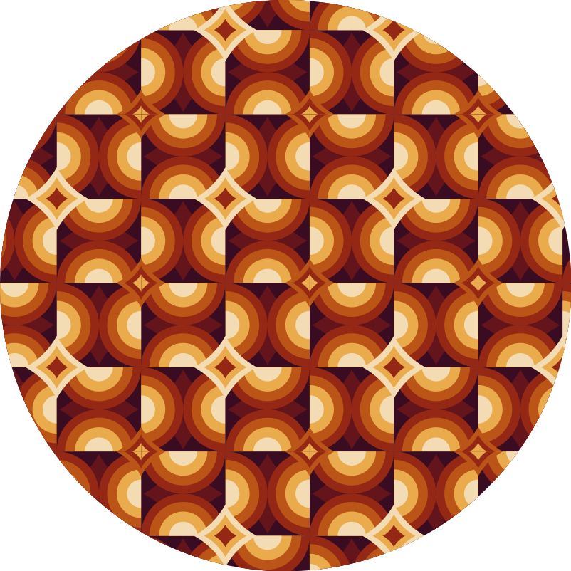 Eloisa ympyräkuvio geometrinen vinyylimatto - Tenstickers