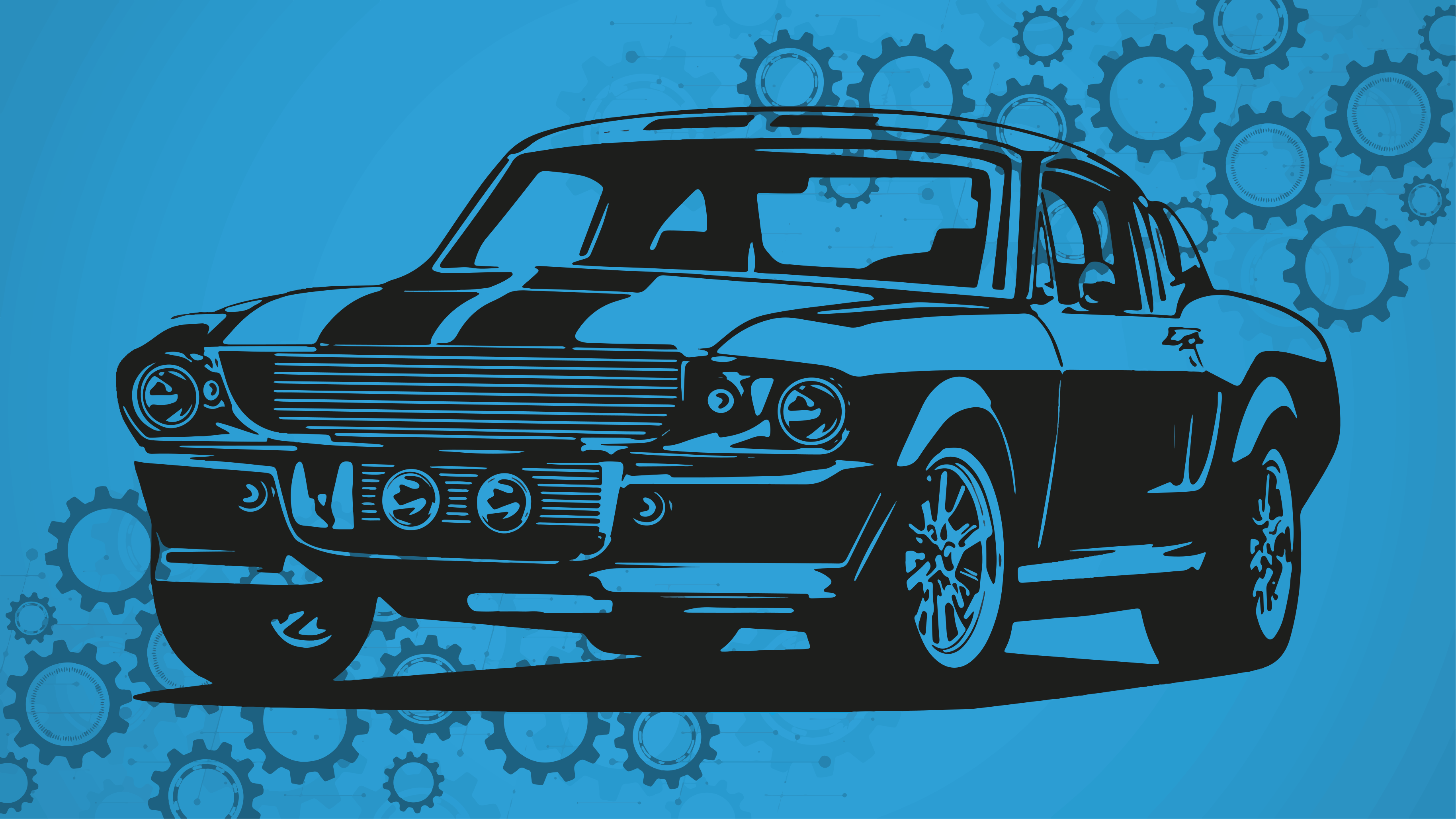 Ajaton autokuvaus vinyylimatto - Tenstickers