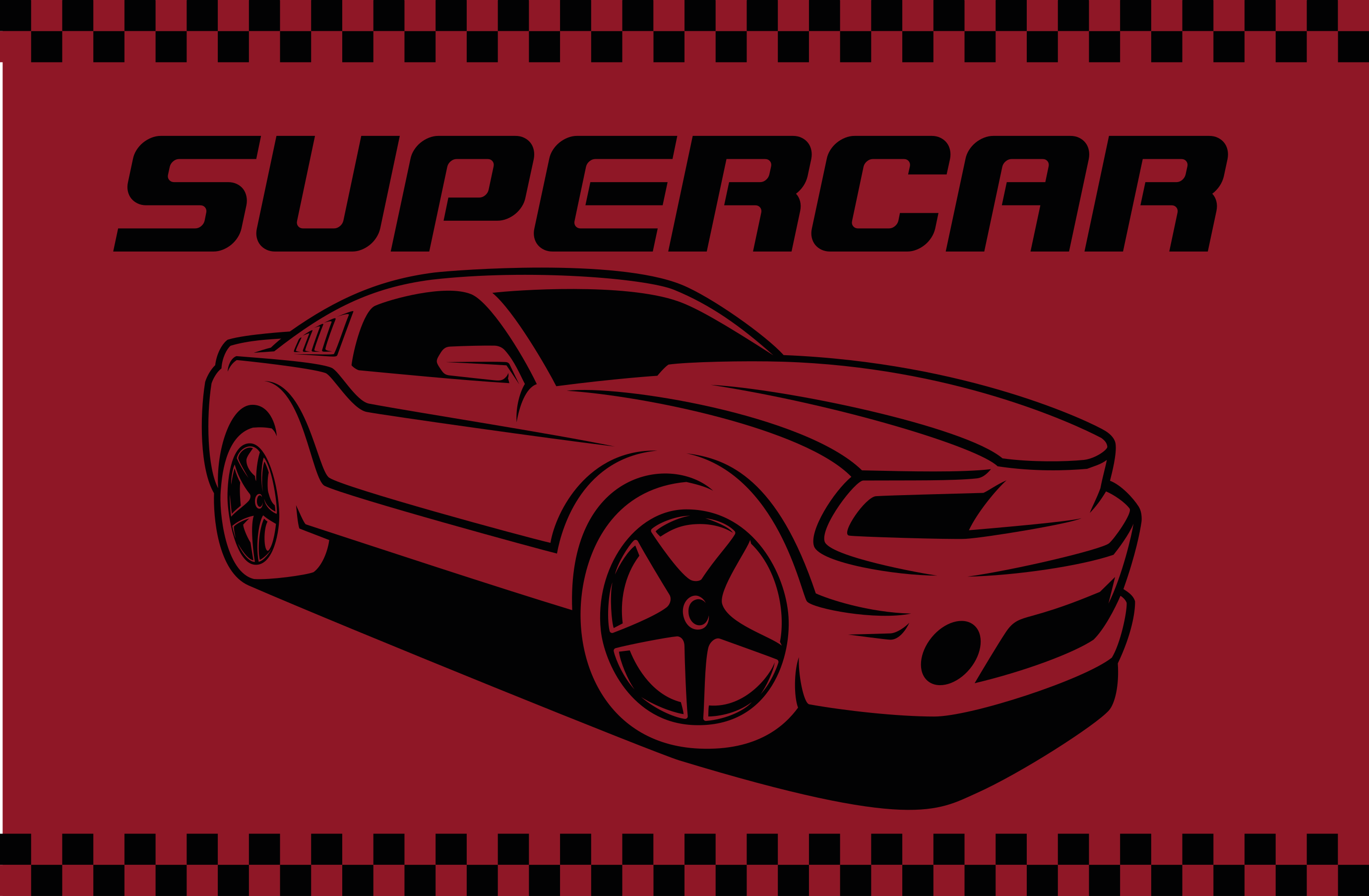 Superautokonsepti vinyylimatto olohuoneeseen - Tenstickers