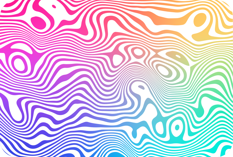 Vilkas aaltoelementti raidallinen vinyylimatto - Tenstickers