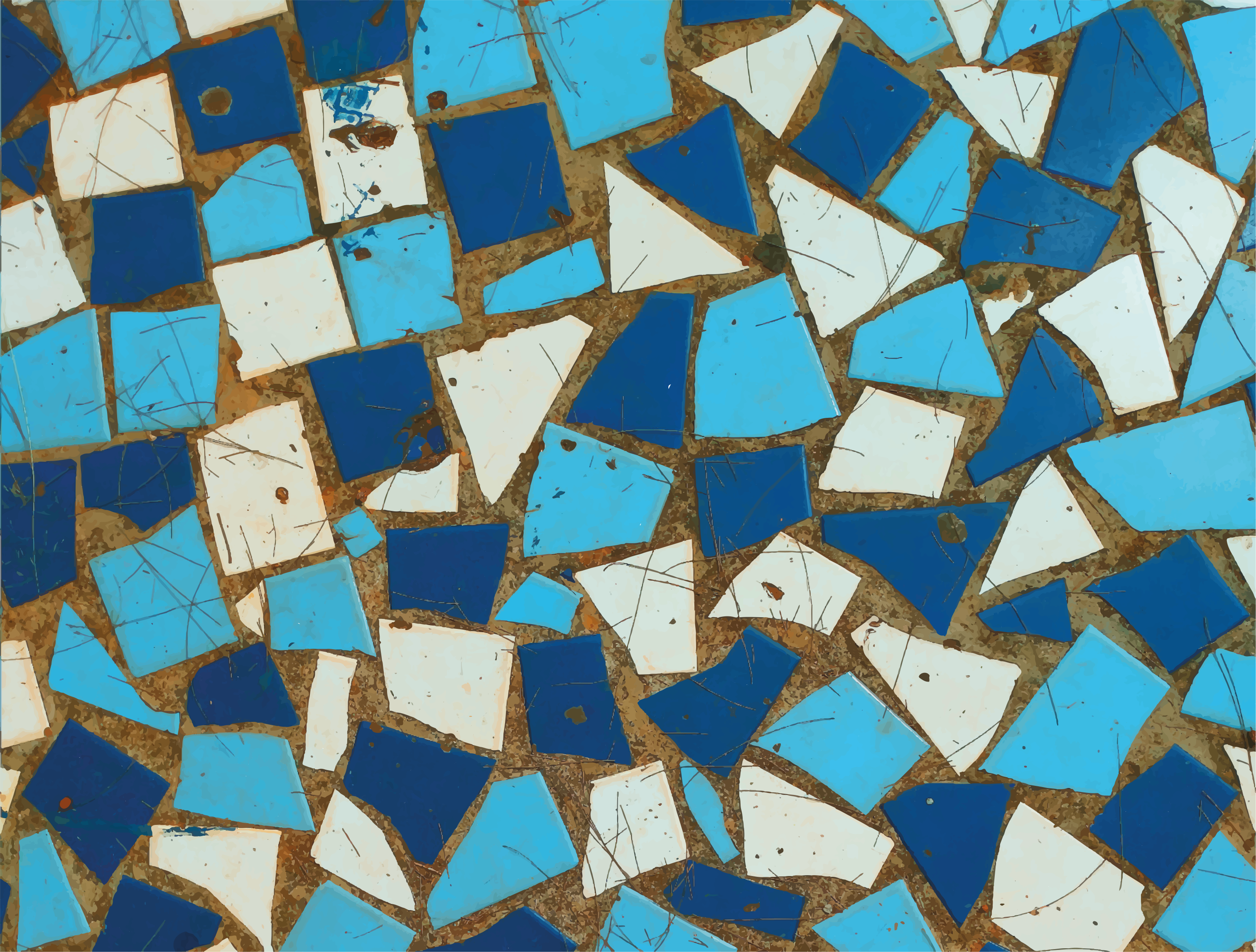 Mosaiikkilaattojen asetelmat mosaiikki vinyylimatto - Tenstickers