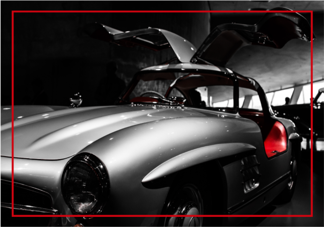 Mercedes 300sl vinyylimatto retro - Tenstickers