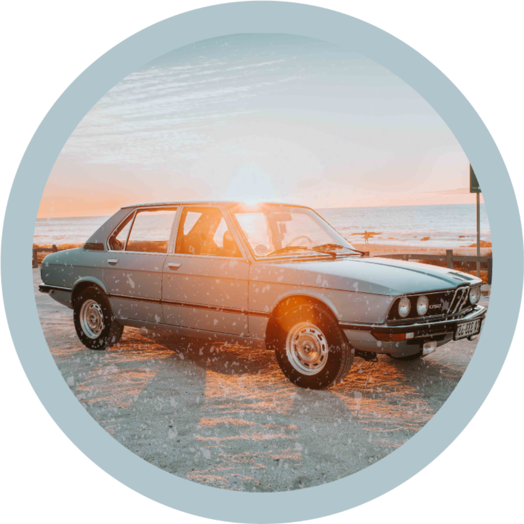 Bmw 3. 0 vinyylimatto retro - Tenstickers