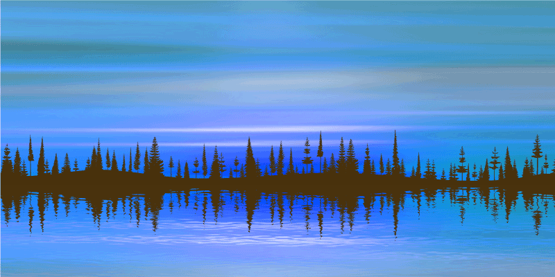 Abstrakti maisemasekoitus luonto vinyylimatto - Tenstickers