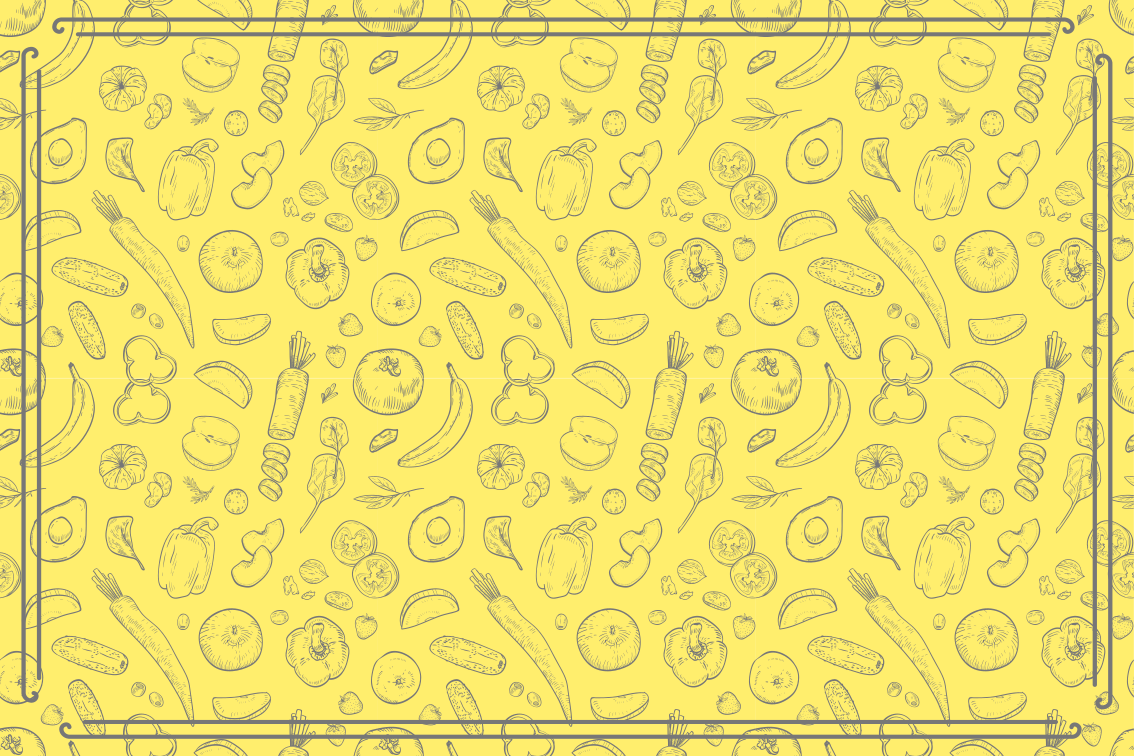 Oikukas hedelmäkuvio keittiön vinyylimatto - Tenstickers