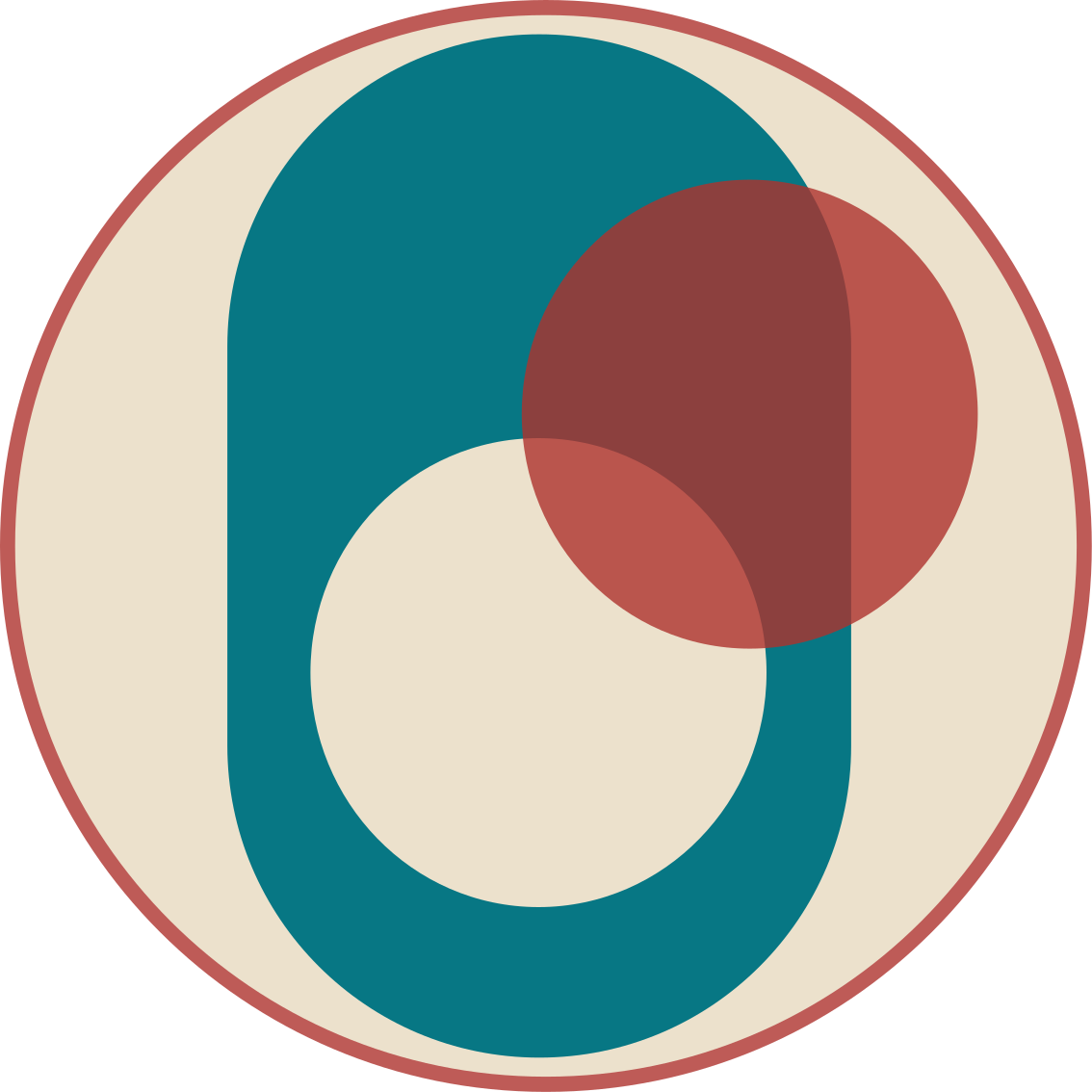 Harmoniassa olevat ympyrät moderni vinyylimatto - Tenstickers