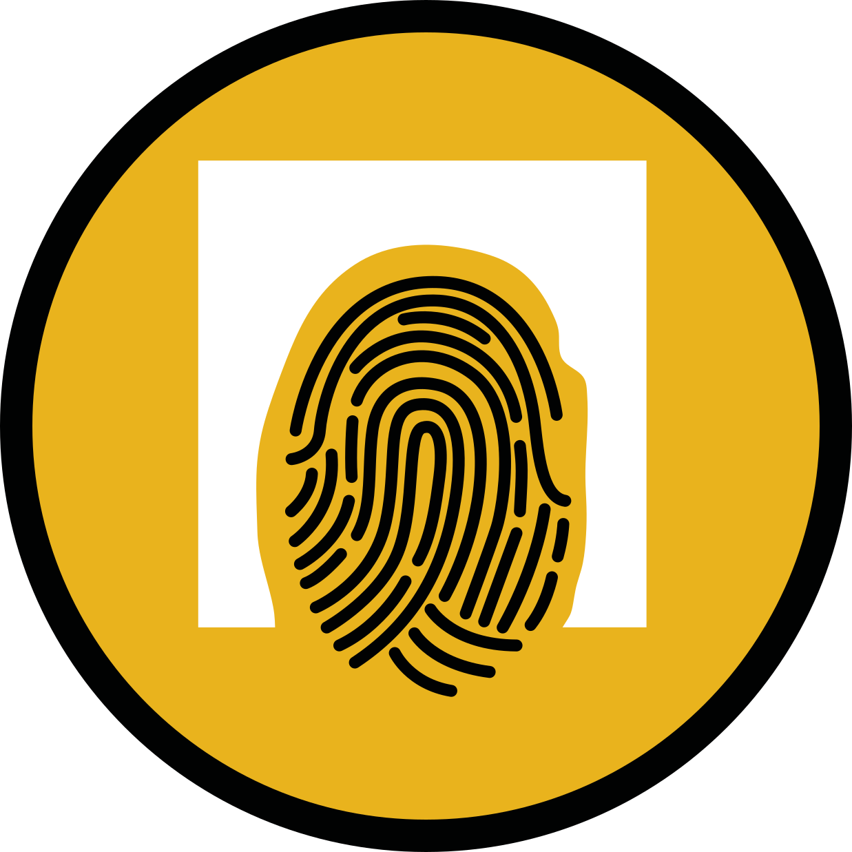 Sormenjäljen abstrakti taide vinyylimatto geometrinen - Tenstickers