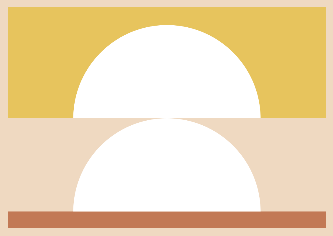 Pyöreä minimalismi minimalistinen vinyylimatto - Tenstickers