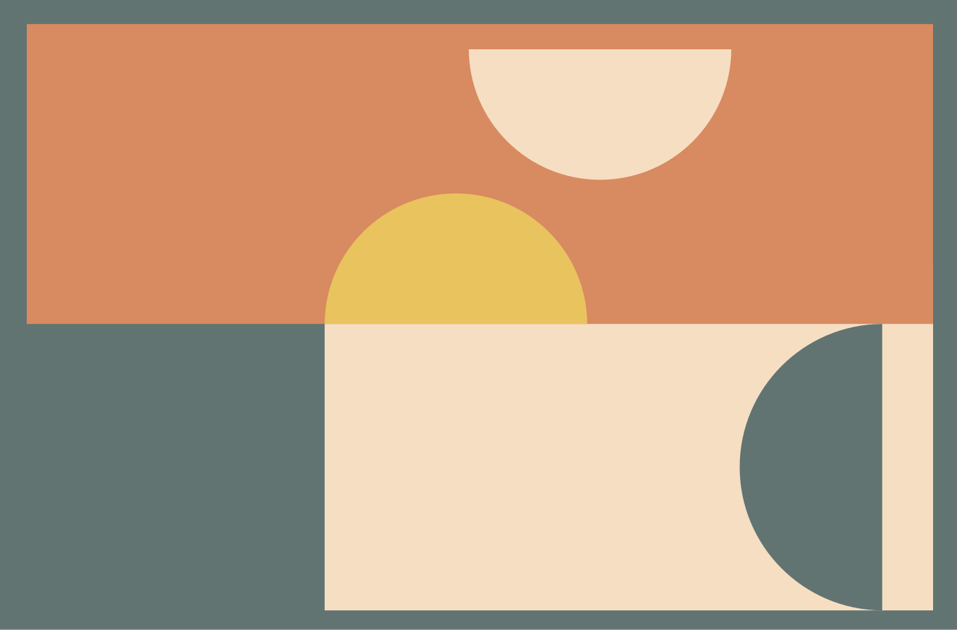 Ympyrät ja suorakulmiot moderni vinyylimatto - Tenstickers