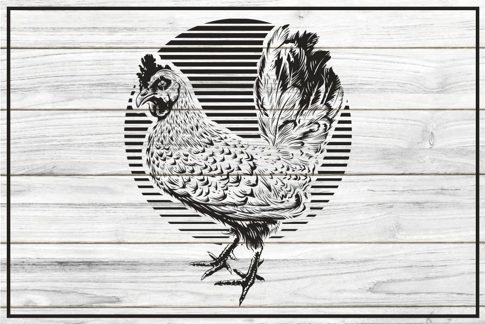 Tipu puulaudoilla eläin vinyylimatto - Tenstickers