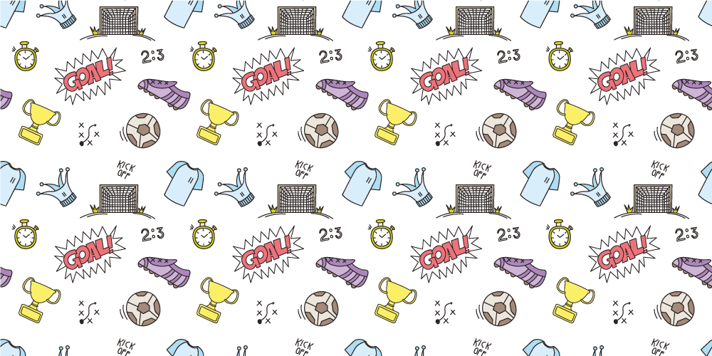 Maailmancupin jalkapallokuvio vinyylimatto suorakulmainen - Tenstickers