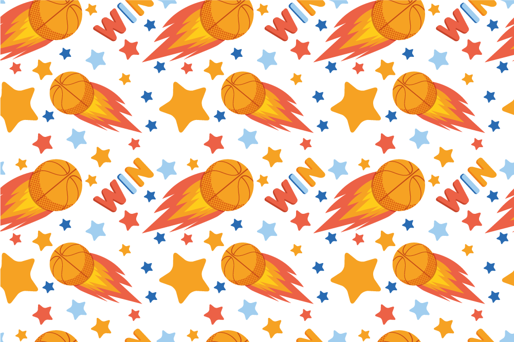 Urheilullinen tähtien muotoilu peli vinyylimatto - Tenstickers