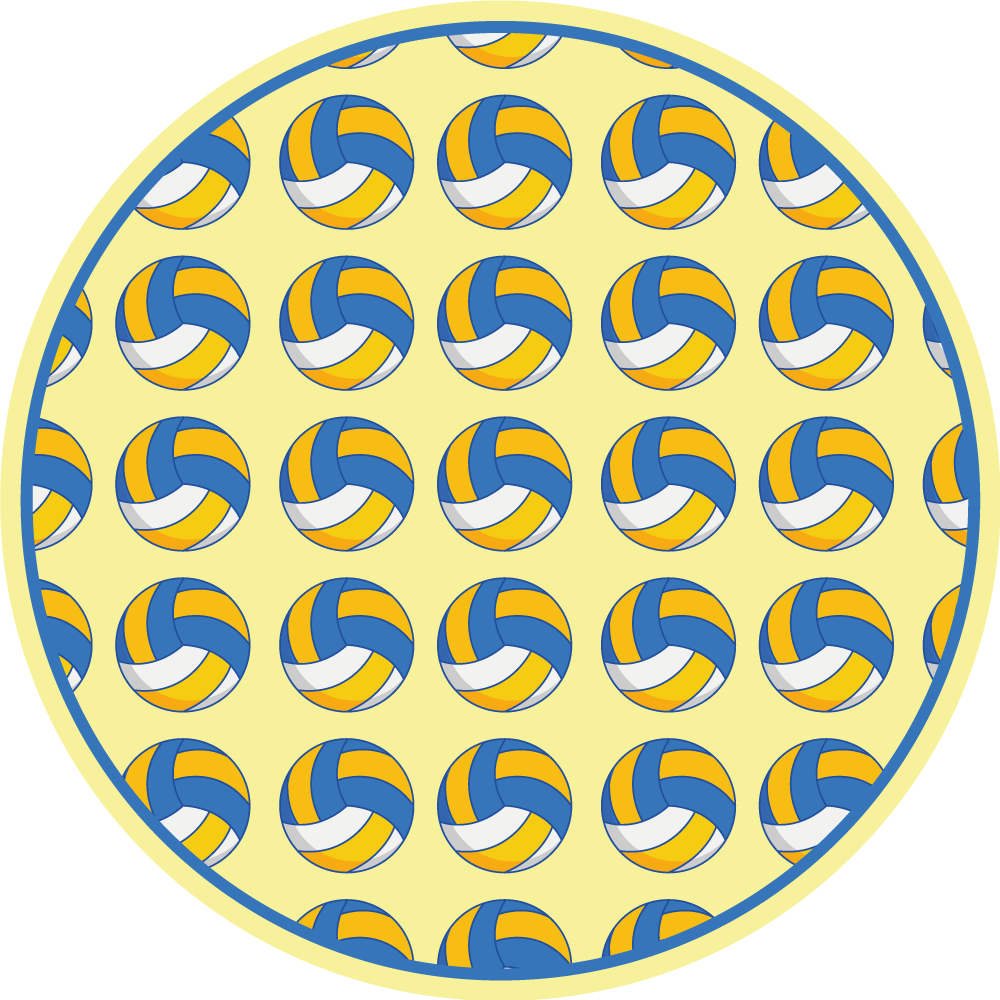 Lentopalloaihe peli vinyylimatto - Tenstickers