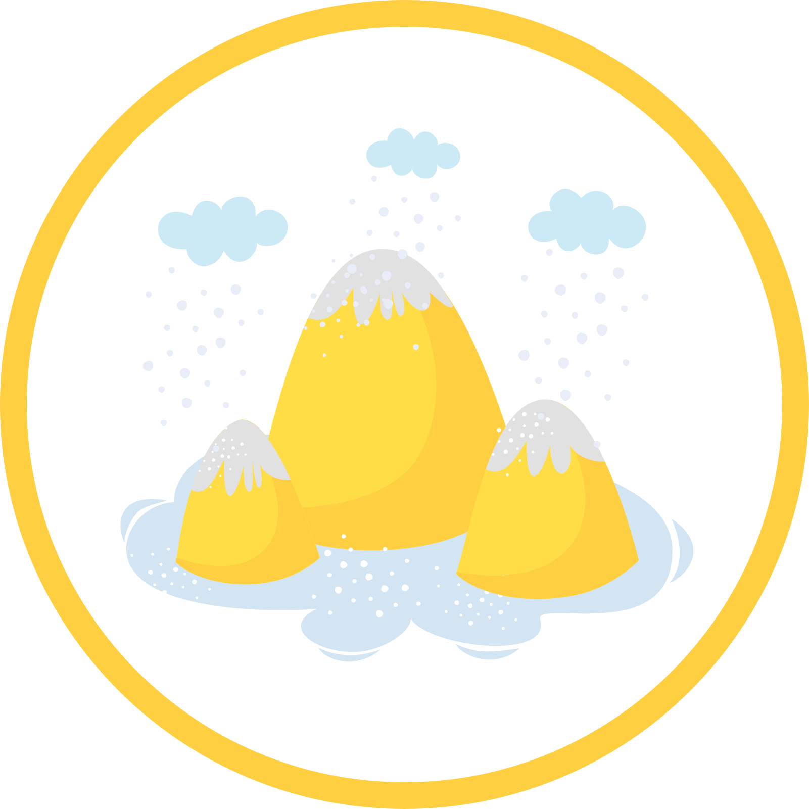 Iloinen vuoristomaisema vinyylimatto - Tenstickers