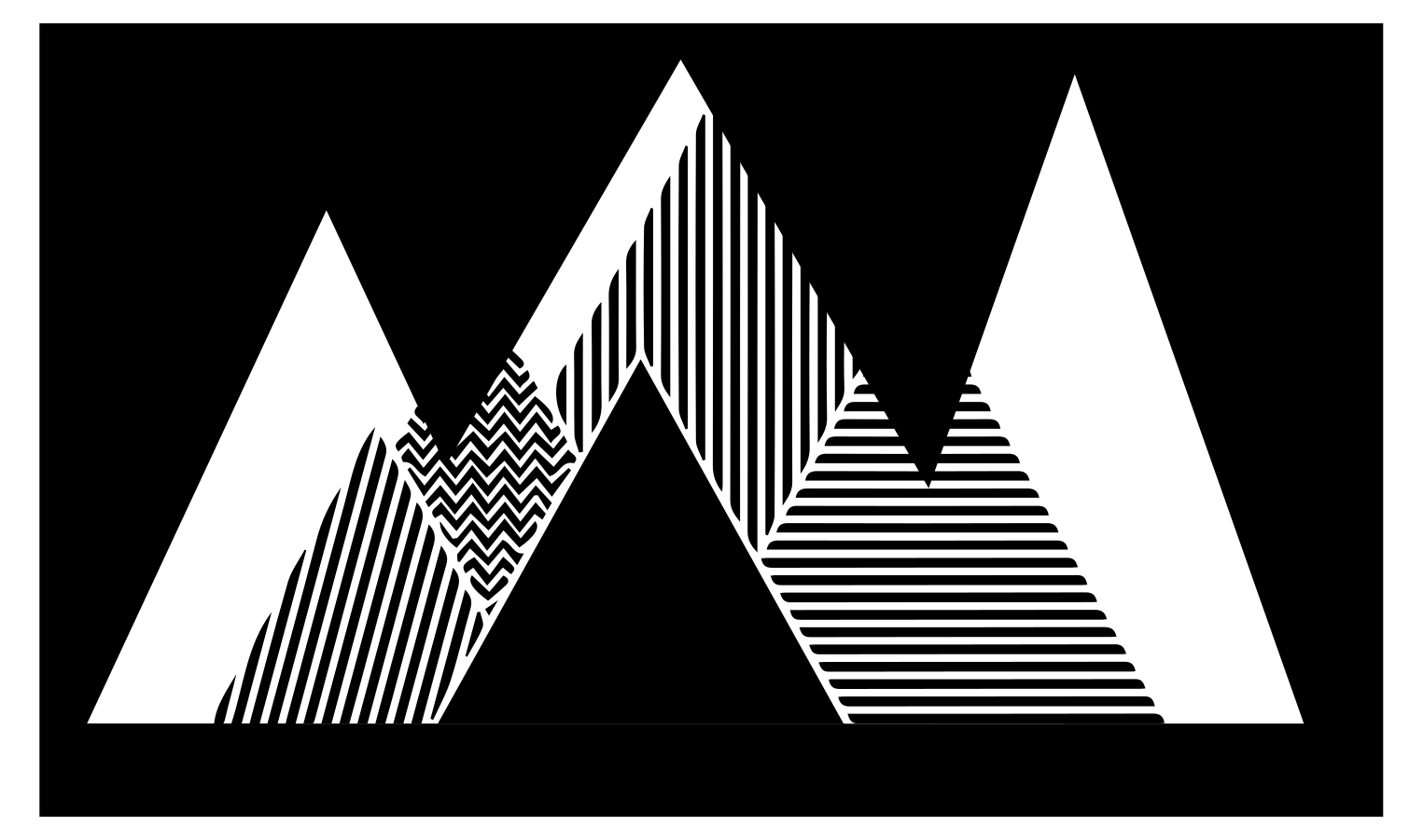 Tyylikäs siksak-kuvio geometrinen vinyylimatto - Tenstickers