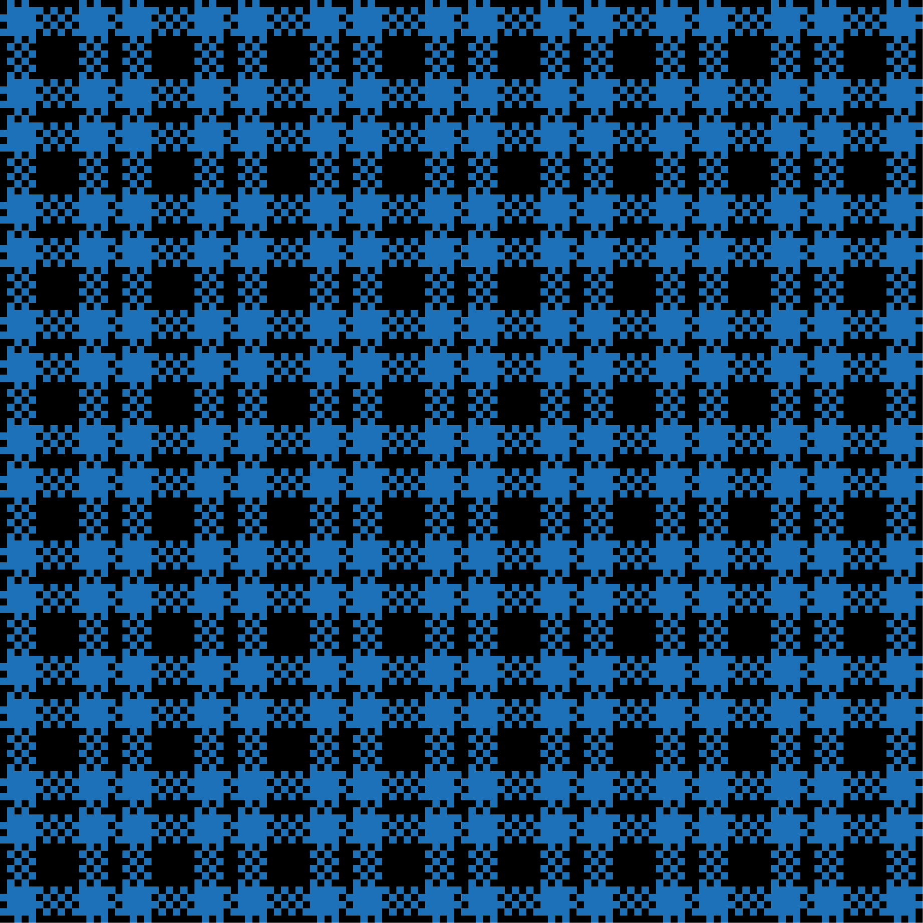 Sininen ja musta kuviollinen neliö vinyylimatto - Tenstickers