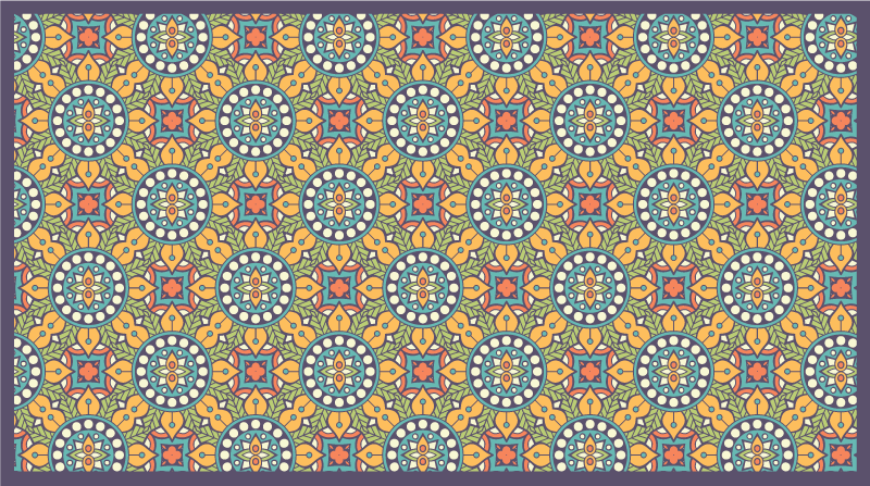 Värikäs keltainen koostumus mosaiikki vinyylimatto - Tenstickers