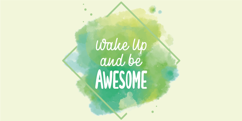 Herätä poikkeuksellinen lauseke vinyylimatto - Tenstickers