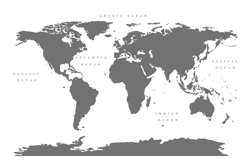 Tyylitelty maailmankartta olohuoneen vinyylimatto - Tenstickers