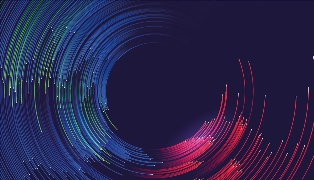 Pyörteilevät väriaallot moderni vinyylimatto - Tenstickers