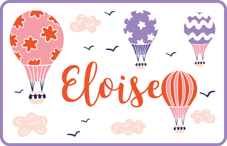 Vilkas kuuma ilma nimi vinyylimatto - Tenstickers