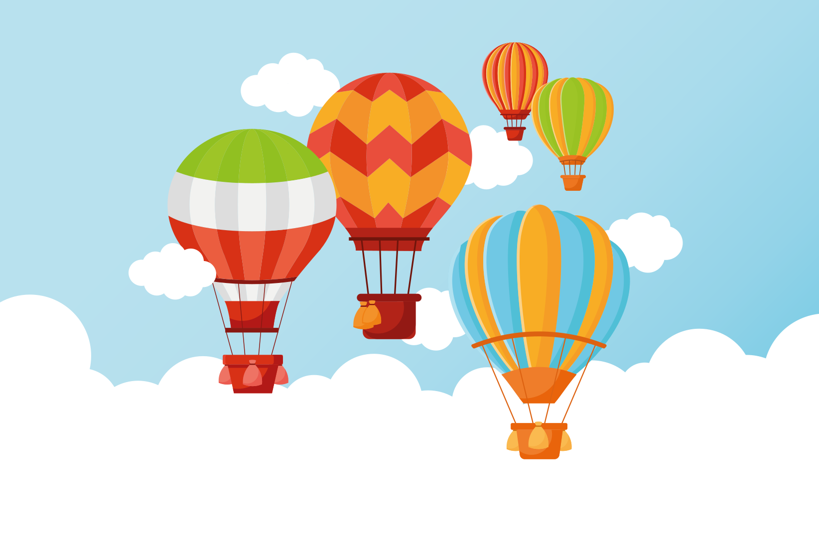 Värikäs kuuma ilma vinyylimatto - Tenstickers