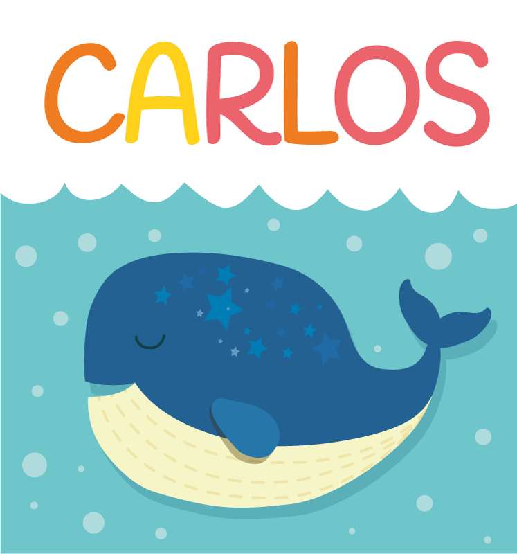 Oikukas valaskohtaus nimi vinyylimatto - Tenstickers