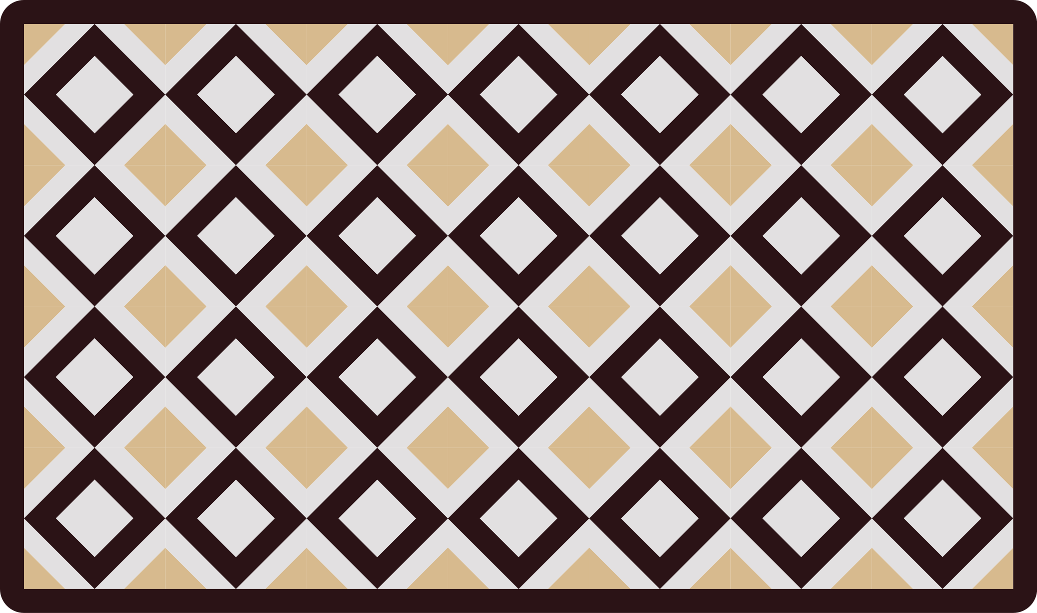 Timanttielementti geometrinen vinyylimatto - Tenstickers