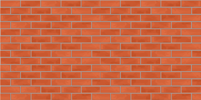 Punainen tiilikuvio kivinen vinyylimatto - Tenstickers