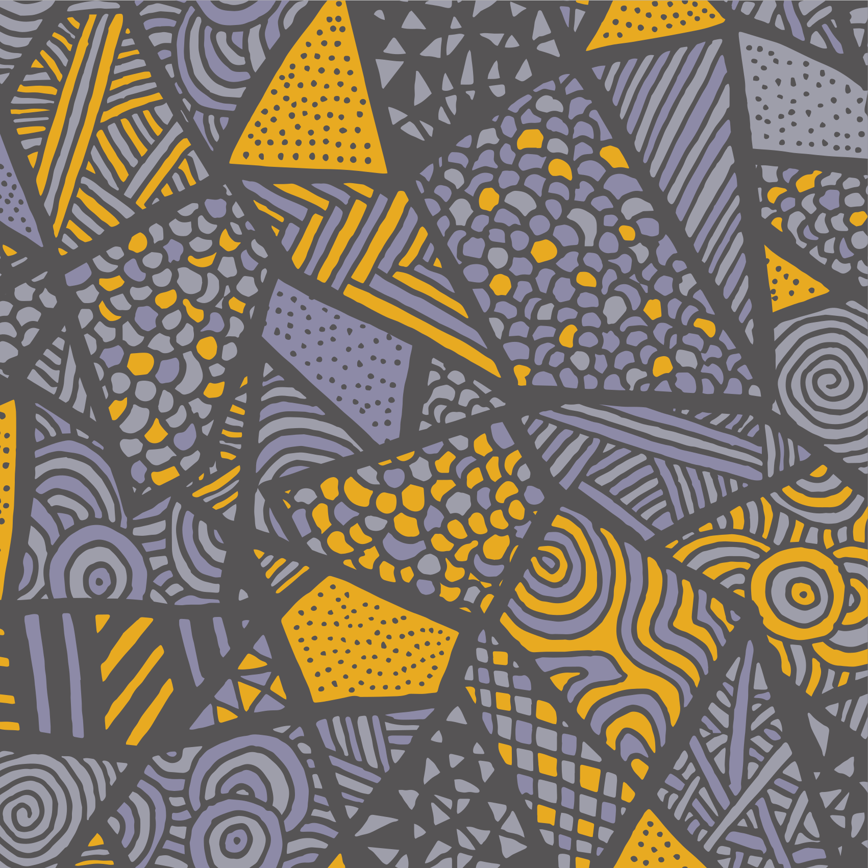 Dynaamiset harmaat muodot geometrinen vinyylimatto - Tenstickers