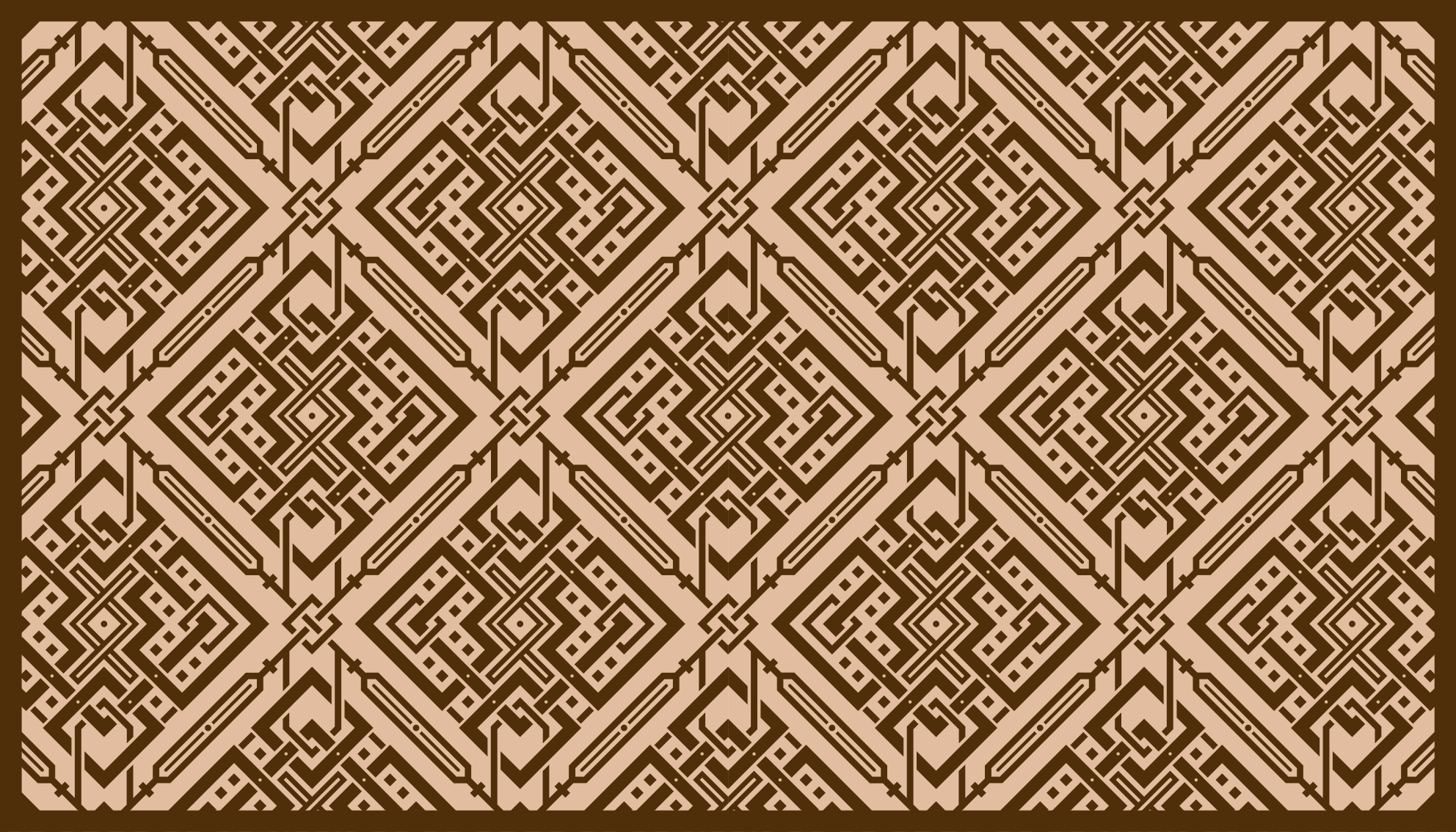 Elegantti geometrinen elementti olohuoneen vinyylimatto - Tenstickers