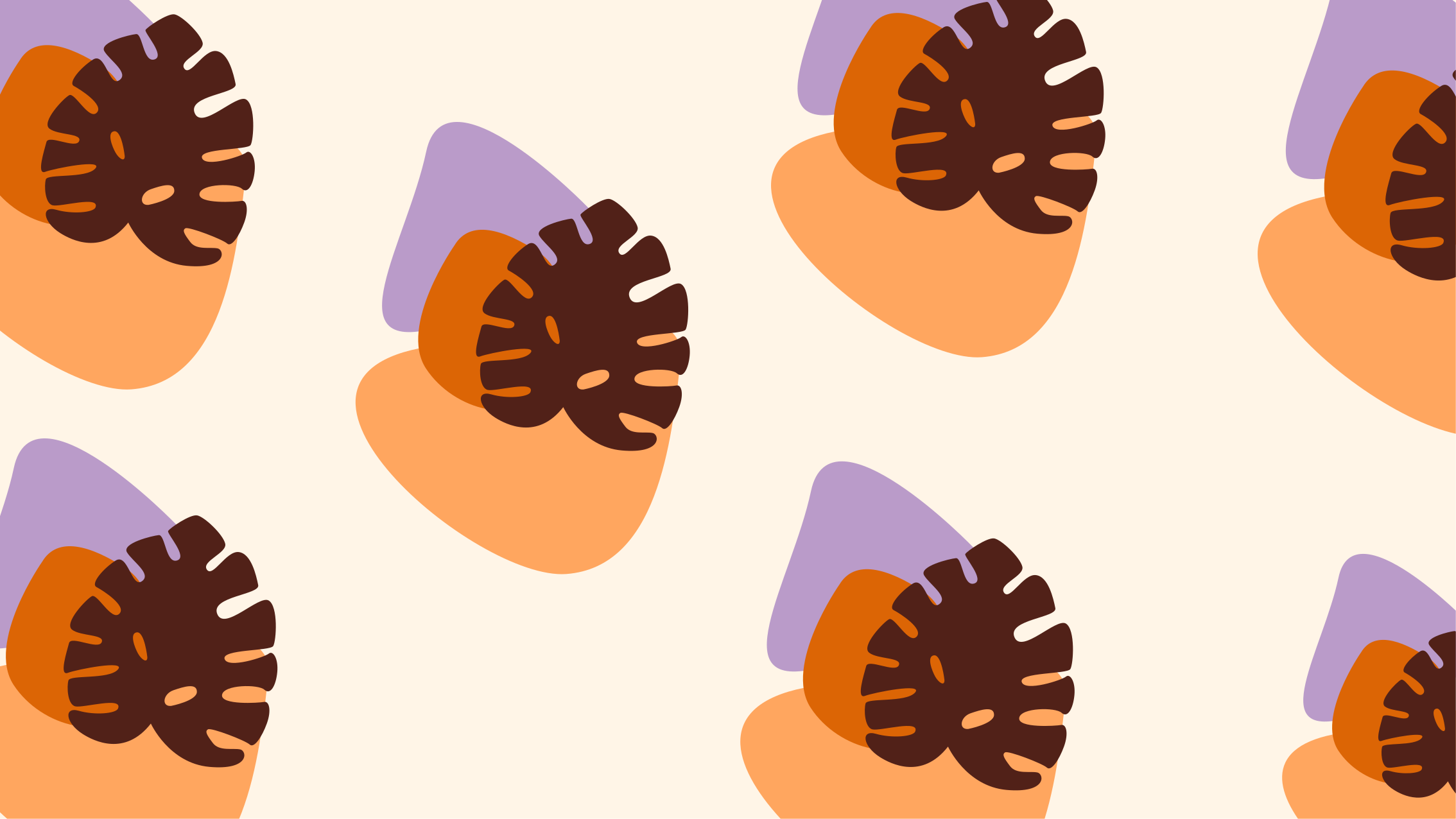 Värikkäitä lehtien muotoja luonto vinyylimatto - Tenstickers